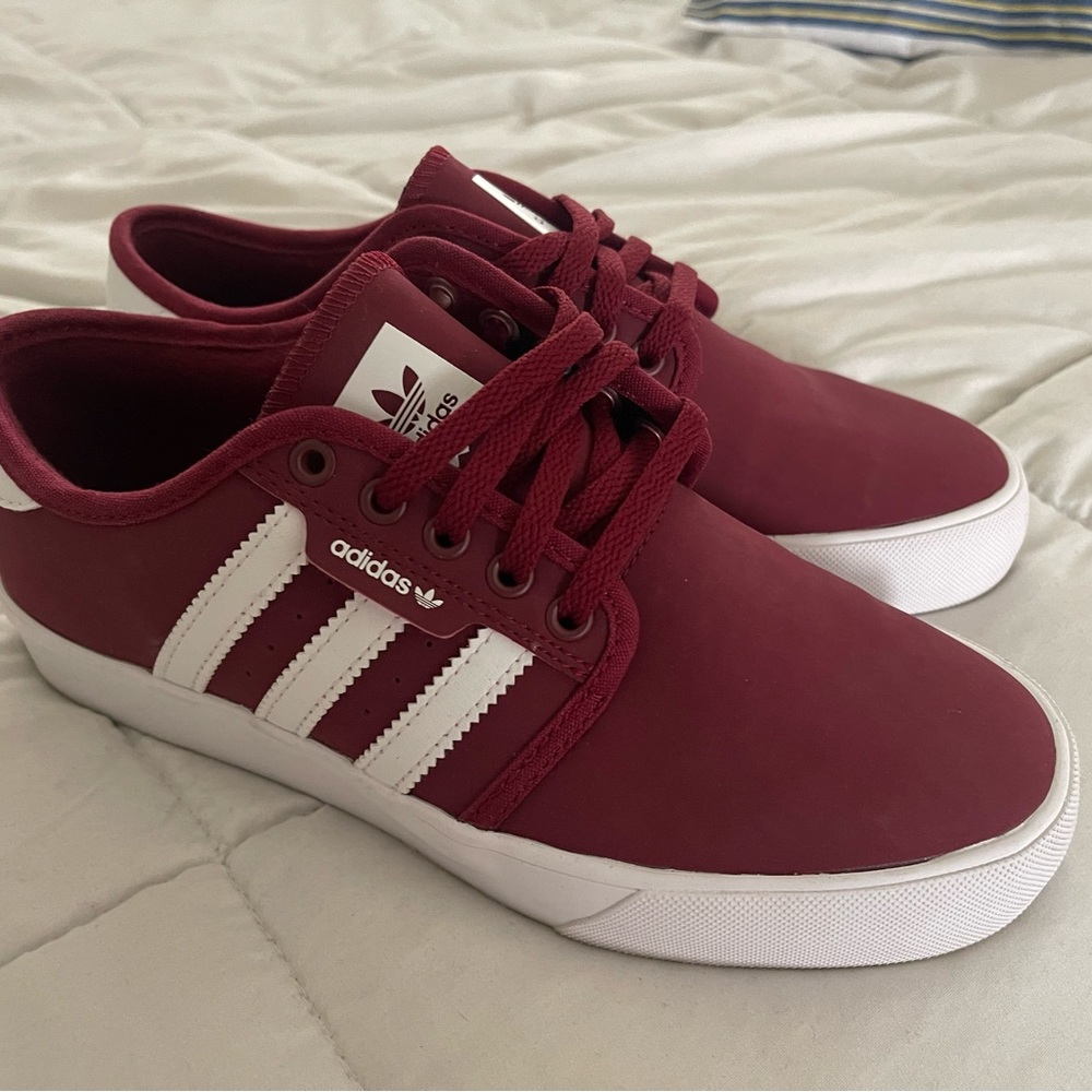 Boys Adidas Shoes Burgundy